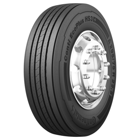 Set of 8 Tires 295/75R22.5 Continental EcoPlus HS3+ Steer All Position 16 Ply L 149/146