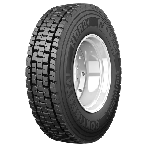 Set of 8 Tires 11R22.5 Continental HDR2+ Drive Open Shoulder 16 Ply L 149/146